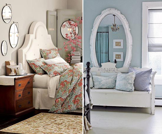 المرايا مع بدانة في الداخل