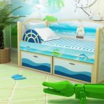 سرير الأطفال مع الجانبين
