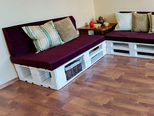 أريكة الزاوية تفعل ذلك بنفسك