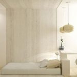 غرفة نوم مشرقة الداخلية