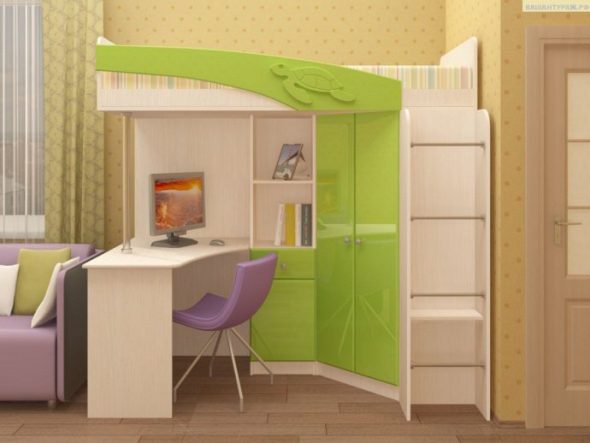 سرير الأطفال علوي الدلفين