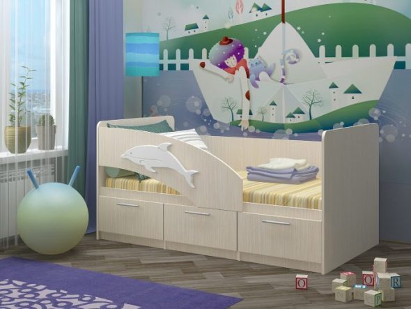 تصميم سرير دولفين