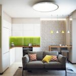 أريكة في المطبخ الاستوديو