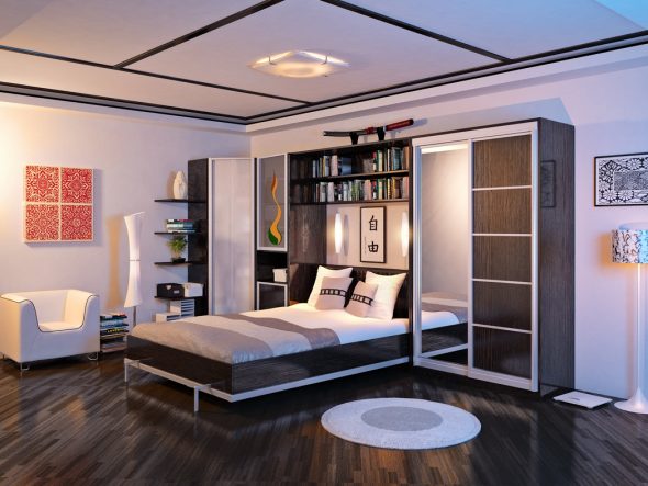 محول السرير خزانة