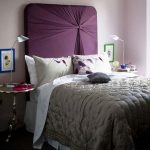 سرير مزدوج مع اللوح الأمامي الأصلي