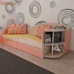 سرير دولفين مع أرفف