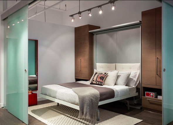 محول السرير في خزانة