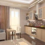 المطبخ مع ضوء أريكة