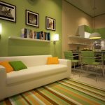 مطبخ مريح مع أريكة