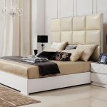 سرير مزدوج البيج