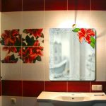 مضاءة مرآة الخلفية