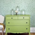 خزانة ذات أدراج خضراء