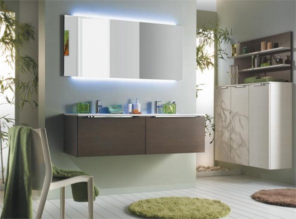 الإضاءة في منطقة المرآة