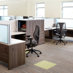 كرسي مكتب جلد أسود