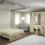 خلفية مشرقة في غرفة النوم مشرق