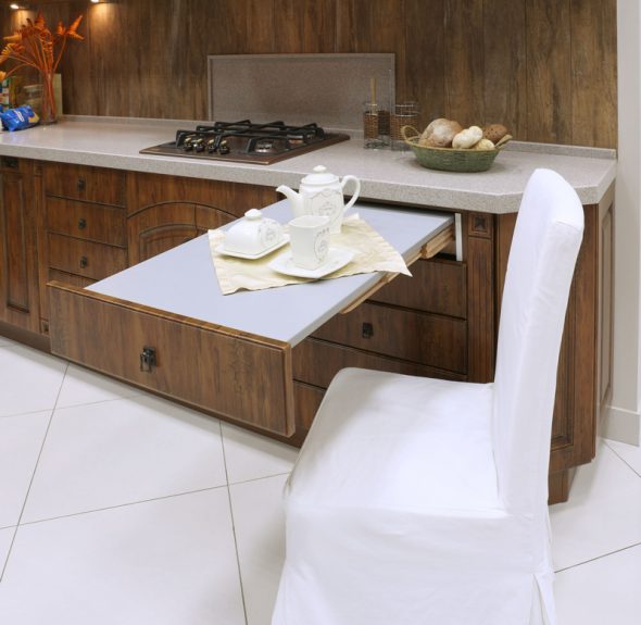 thiết kế bàn có thể thu vào