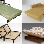 أنواع أريكة مع آلية الأكورديون