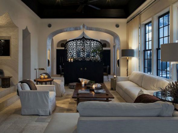 سقف أسود في الداخل - تأثير رائع