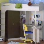 سرير الأطفال العلية Teremok-1