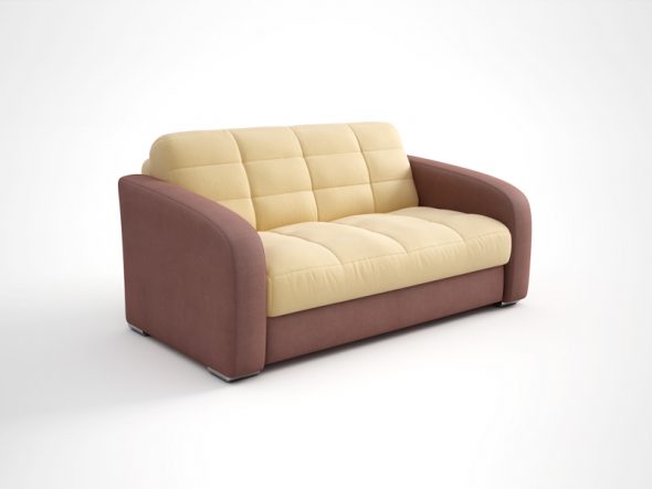 صوفا الأكورديون على إطار معدني