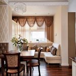 تصميم المطبخ مع منطقة جلوس