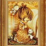 العنبر صورة فتاة مع هريرة