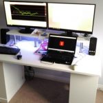 مكتب الكمبيوتر مع الوظيفة الإضافية تفعل ذلك بنفسك