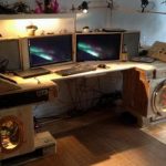 Steampunk على غرار مكتب الكمبيوتر