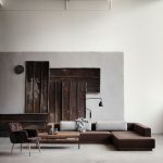 فكرة أريكة الصورة البني