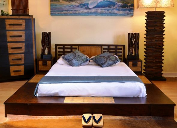 سرير على الطراز الشرقي