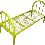 أسرة معدنية للعمال الصفراء