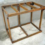 إطار معدني للخزانات تحت الحوض