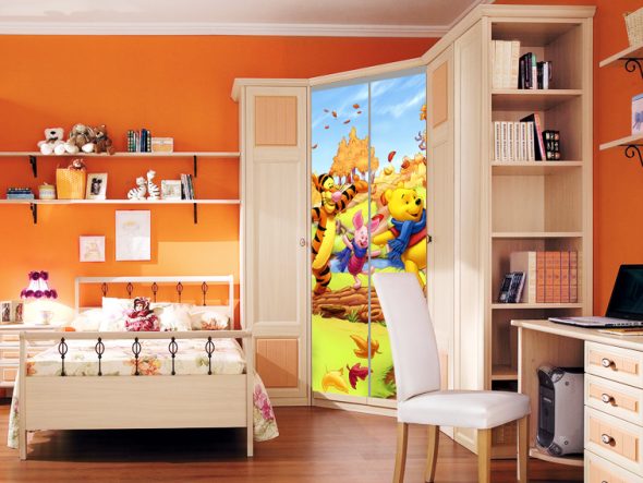 خزانة منزلقة لصورة للأطفال