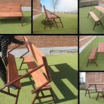 طاولة حديقة مقعد