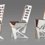 كرسي قابل للطي من الخشب الرقائقي إلى المطبخ