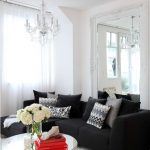 سرير أريكة أسود