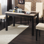 طاولة المطبخ قابلة للطي مع الزجاج