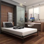 تصميم خزانة السرير