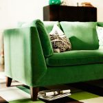 تصميم أريكة خضراء