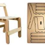 تصميم كرسي الطفل مع الخشب الرقائقي