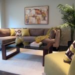 الأفكار أريكة الصورة البني