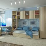 غرفة مراهقة مشرقة