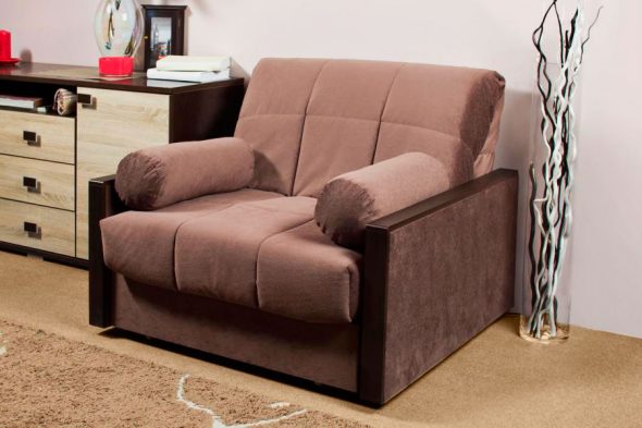 سرير كرسي مع بكرات الوسائد