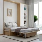 السرير خزانة بساطتها