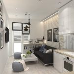 تصميم المطبخ مع أريكة