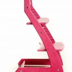 كرسي قابل للتحويل وردي