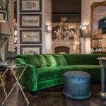 تصميم أريكة خضراء