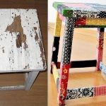 ديكور الكرسي بقطعة قماش