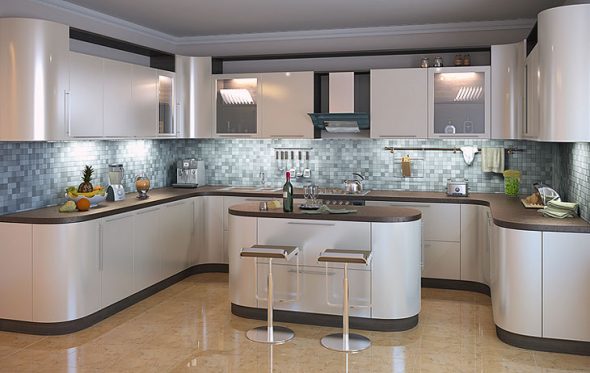 صور تصميم المطبخ كبيرة