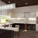 تصميم المطبخ 20 متر